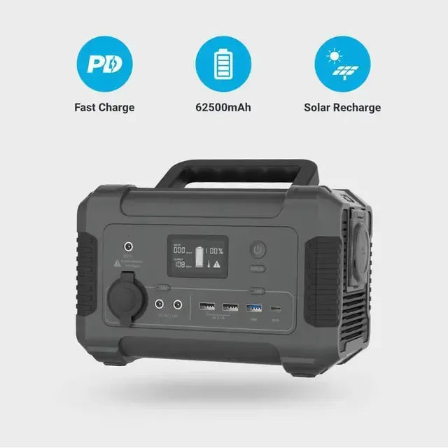Powerology 62500 m Ah Power Generator 200 W Pure Sine-Wave Output - Black – image 7