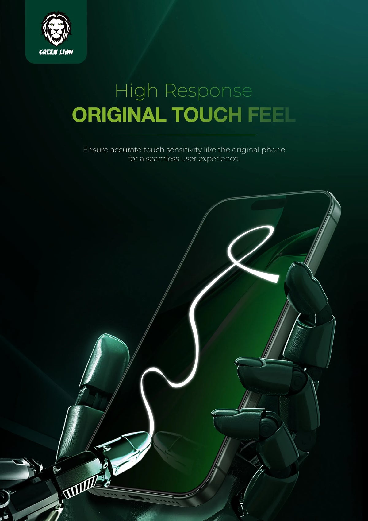 Green Lion 3 DSilicone Plus Screen Protector - Black Edge/Privacy – image 11