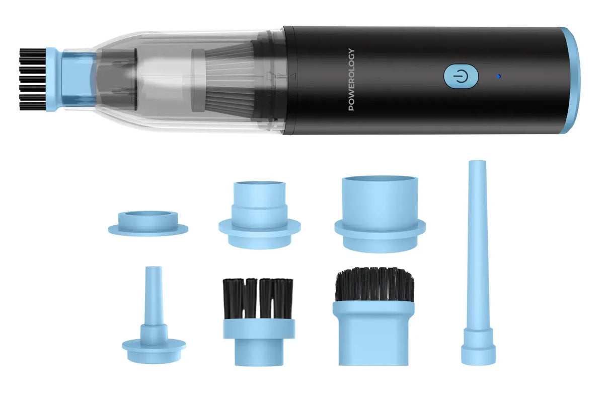 Powerology Turbovac 8 in 1 Handheld Vacuum Air Duster Black – image 7