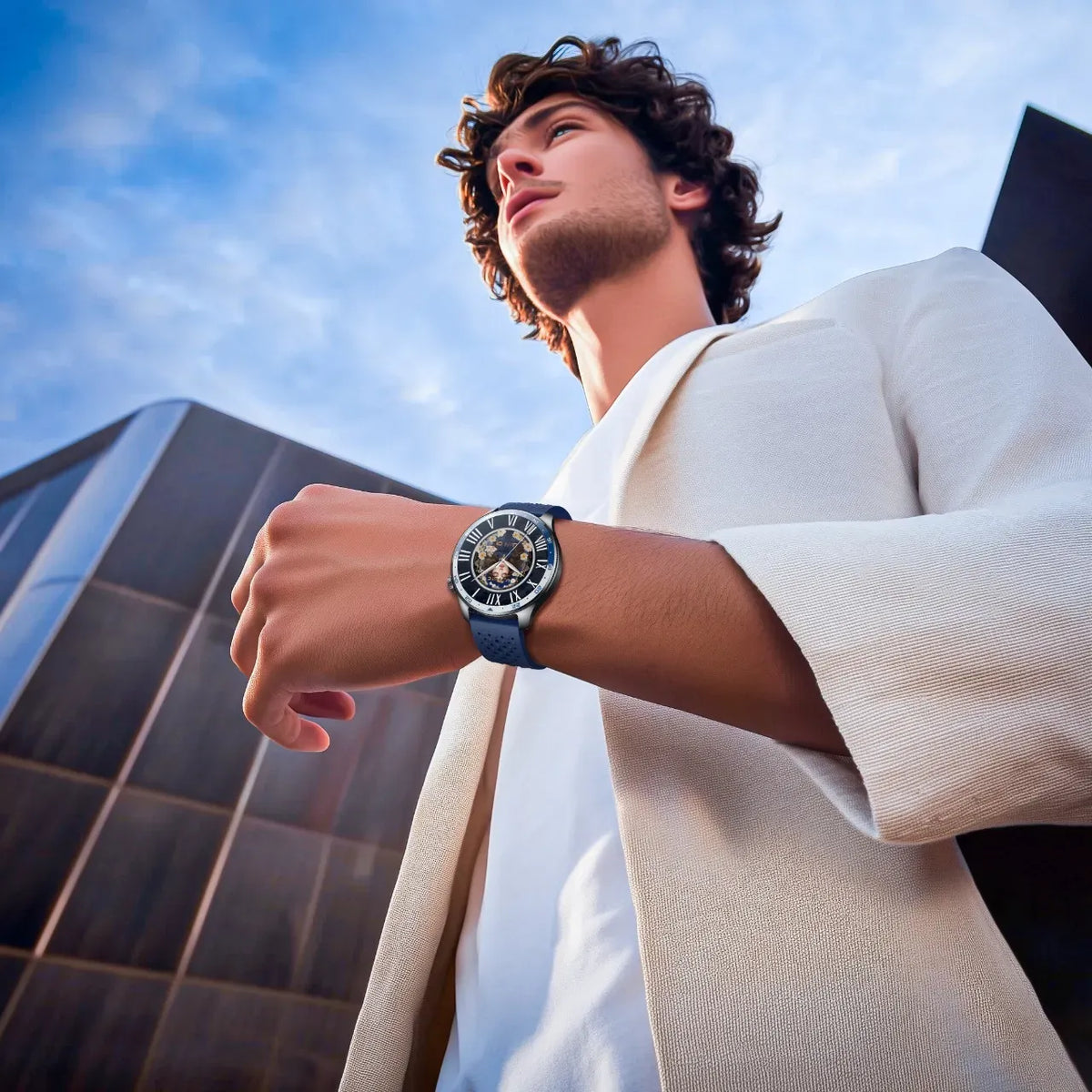 Powerology Sanam Urban Sports Smart Watch - Blue