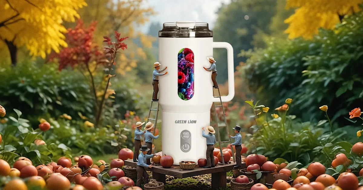 Green Lion Mug Blend Portable Juicer 500ml White – image 8