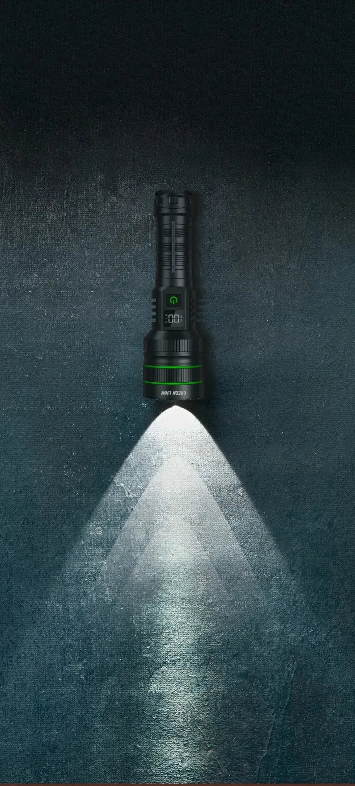 Green Lion Hyper Ray Pro LED Torch Black – image 2
