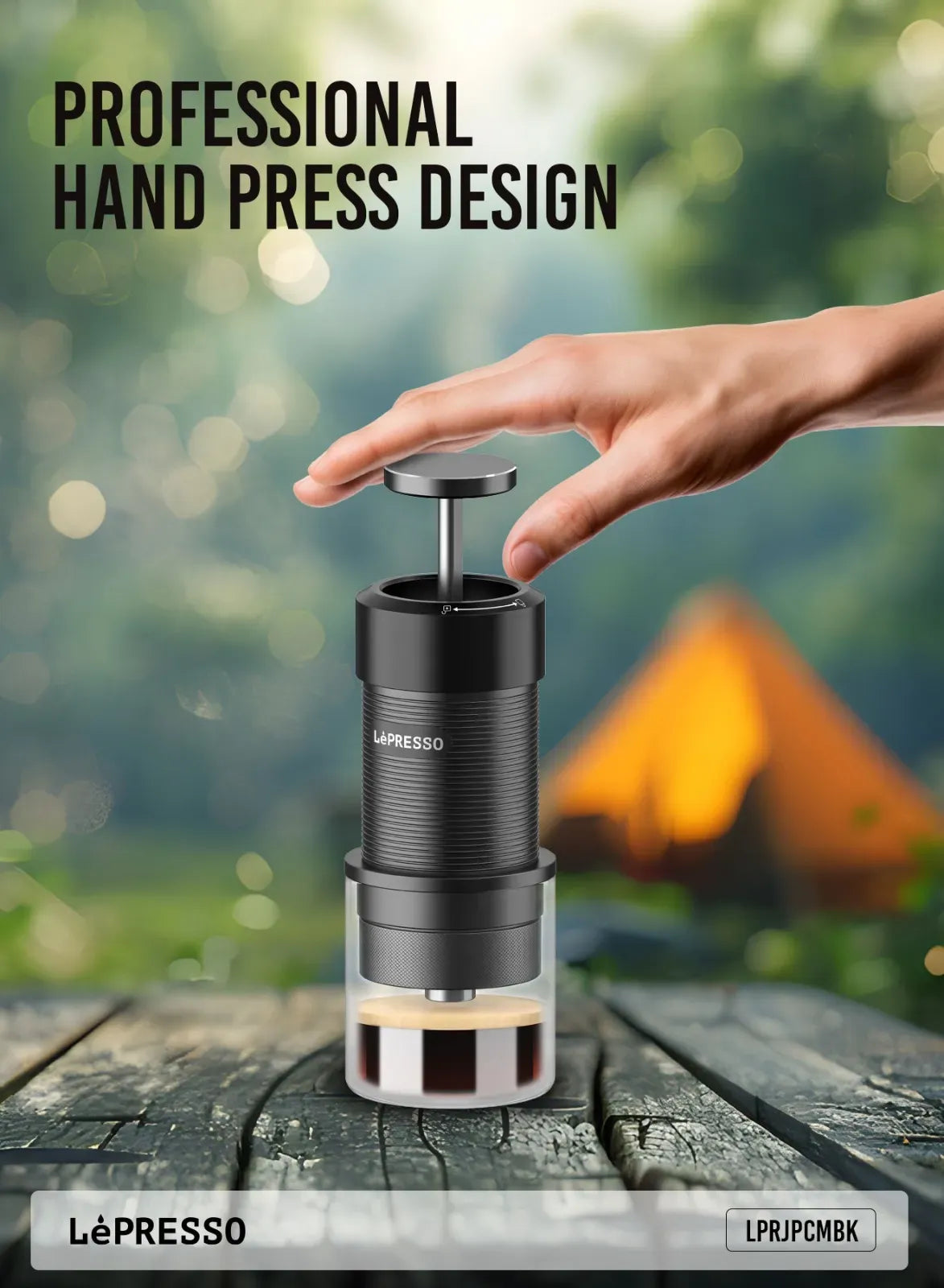 LePresso Hand Press Espresso Maker Black – image 9