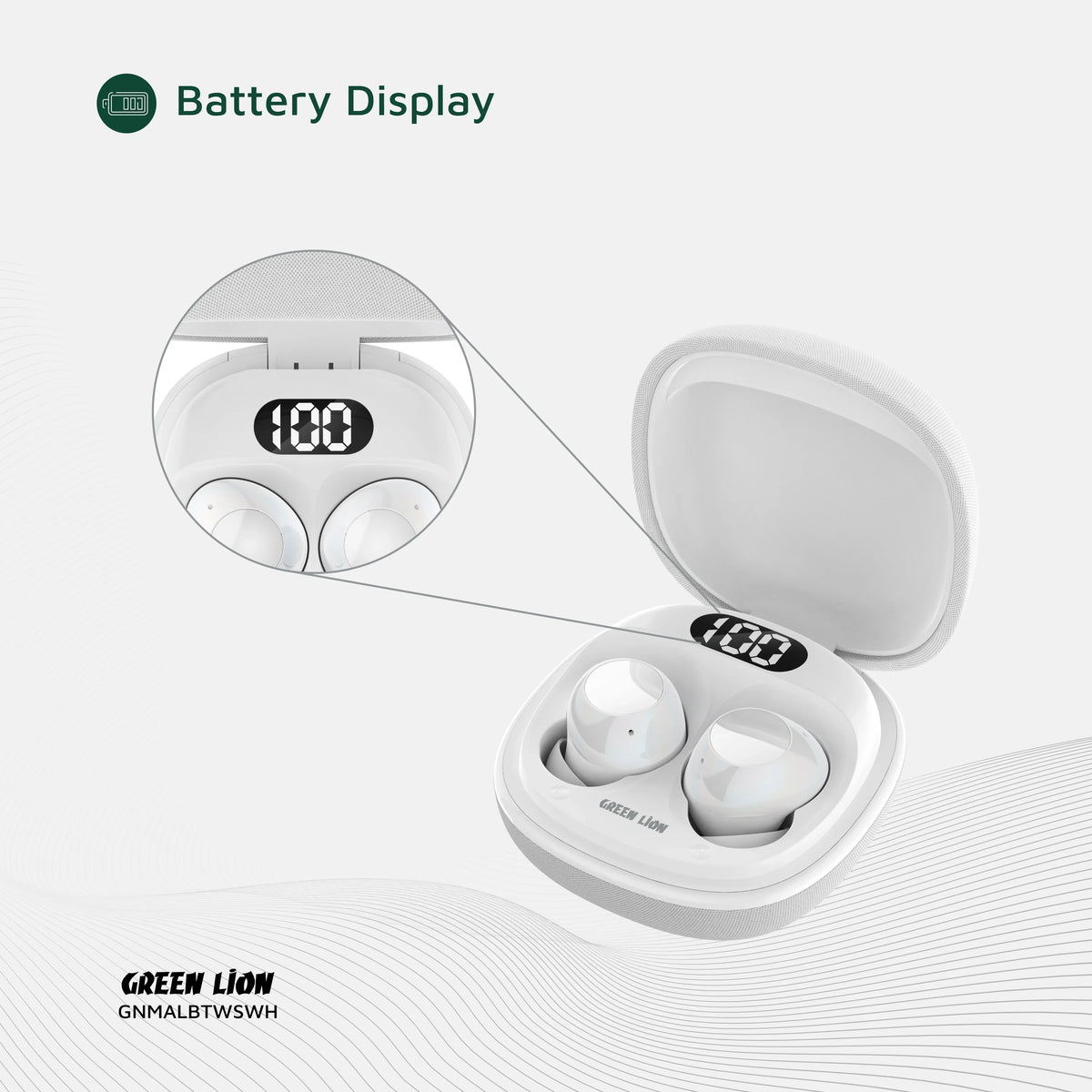 Green Lion Malbun True Wireless Earbuds - White – image 9