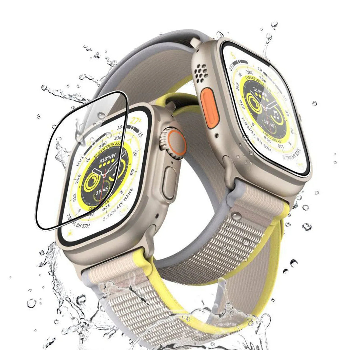 Green Lion Ultra Pro HD Glass Full Protection Apple Watch 49mm Clear – image 4