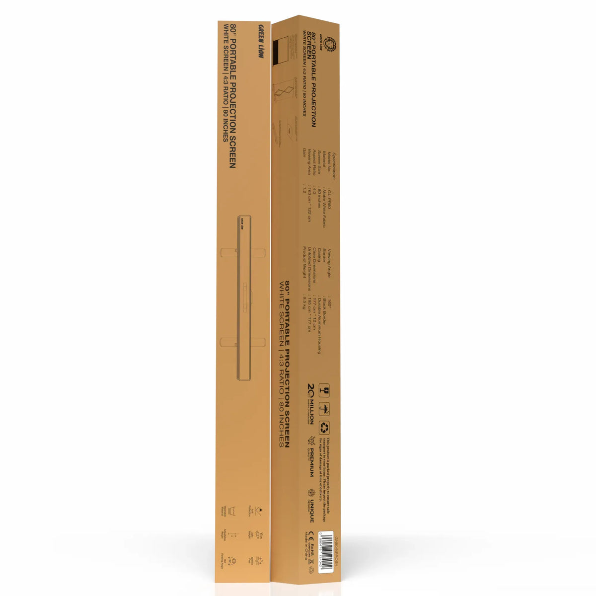 Green Lion Portable Projector Screen 80" - MatteWhite – image 6