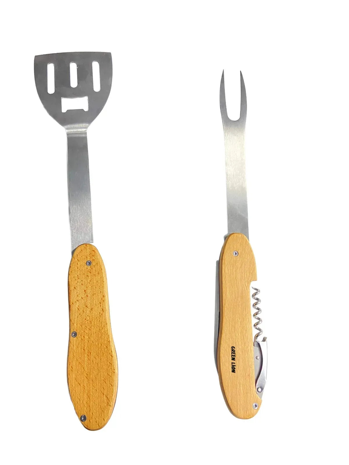 Green Lion Multifunction Bbq Tool Set Wood – image 8