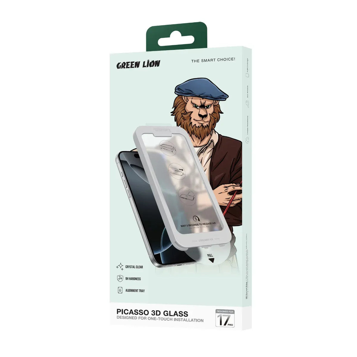 Green Lion Picasso 3 DGlass With Alignment Tray - Black Edge/Clear – image 8