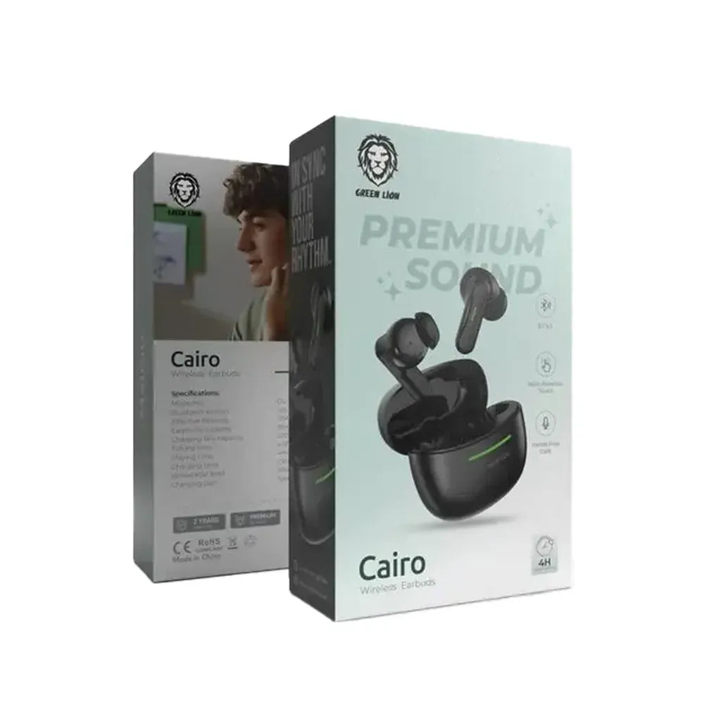 Green Lion Cairo Wireless Earbuds - Black – image 2