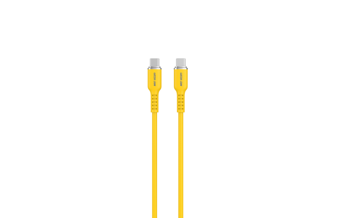 Green Lion USB-CTOUSB-C Silicone Cable - Yellow – image 2