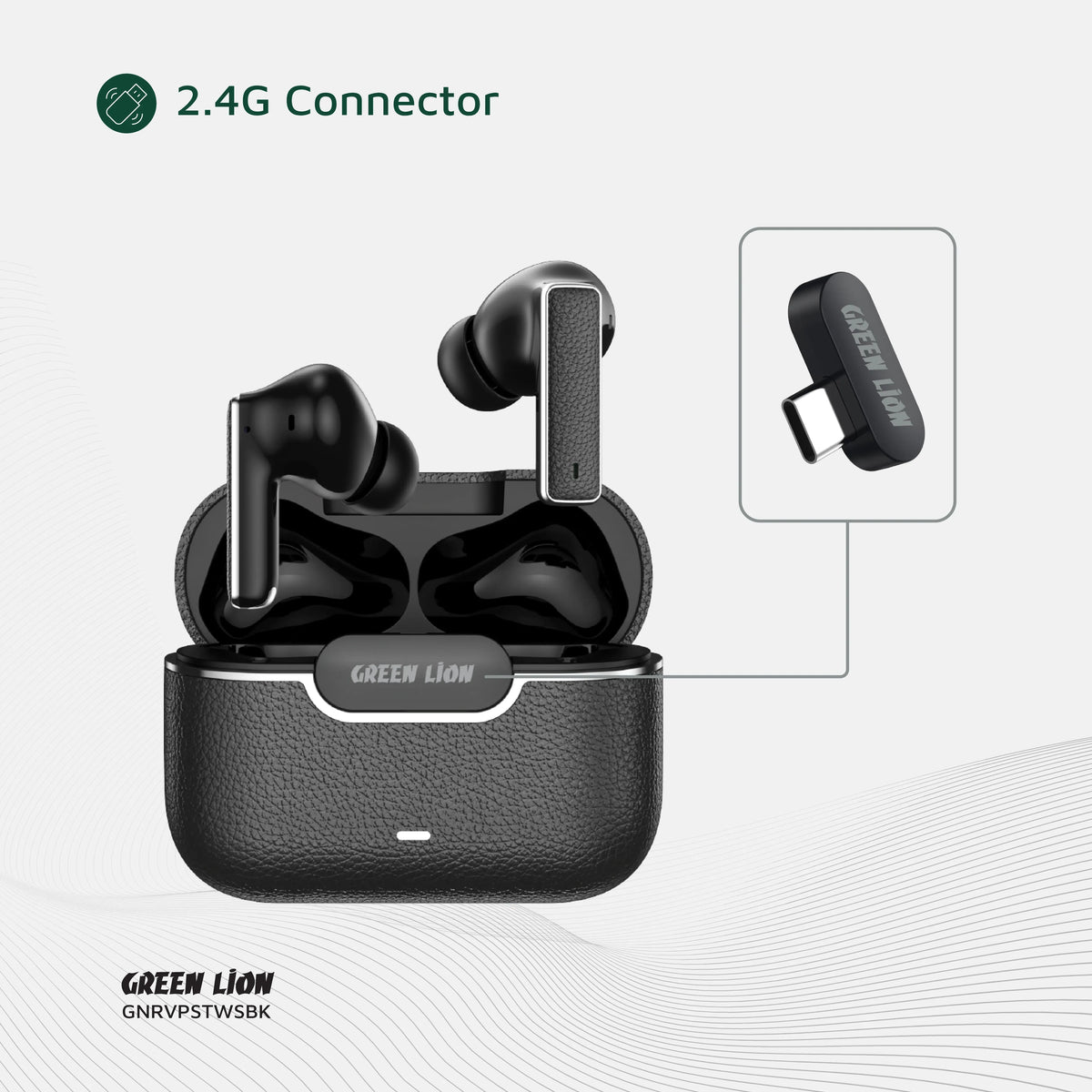 Green Lion River Plus True Wireless Earbuds - Black – image 3
