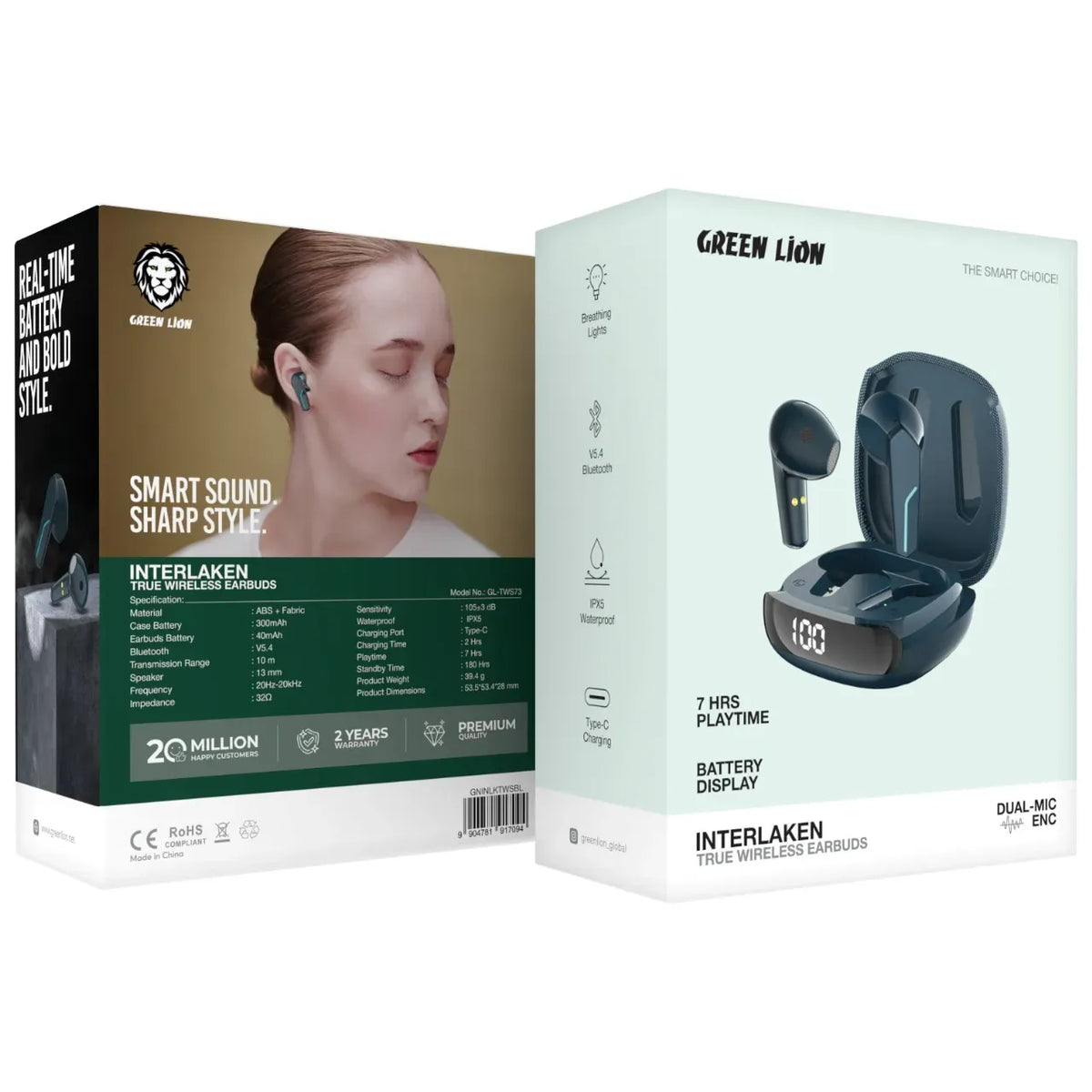 Green Lion Interlaken True Wireless Earbuds - Blue – image 3
