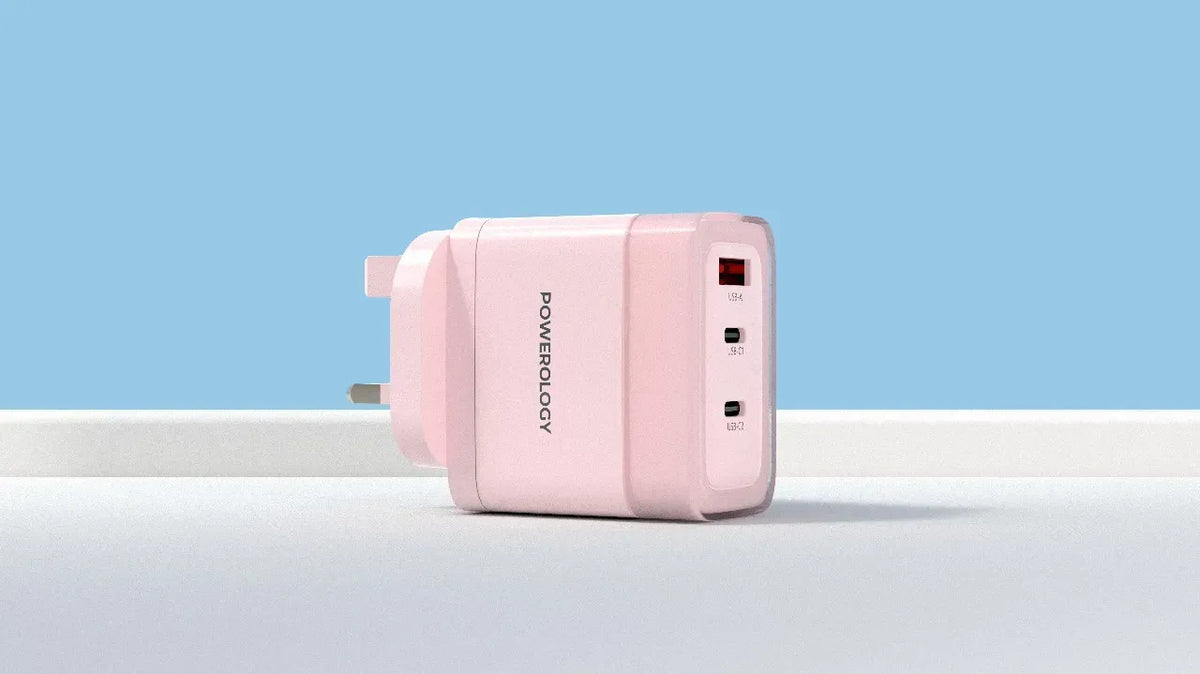 Powerology Lunex Series Fast Charging Adapter PD 65 W - Pink – image 3
