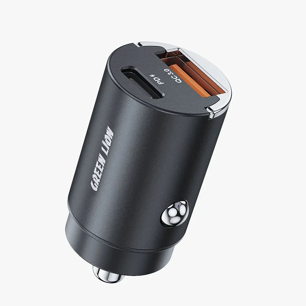 Green Lion Ring Charge Dual Port Car Charger PD 36 W - Black – image 5