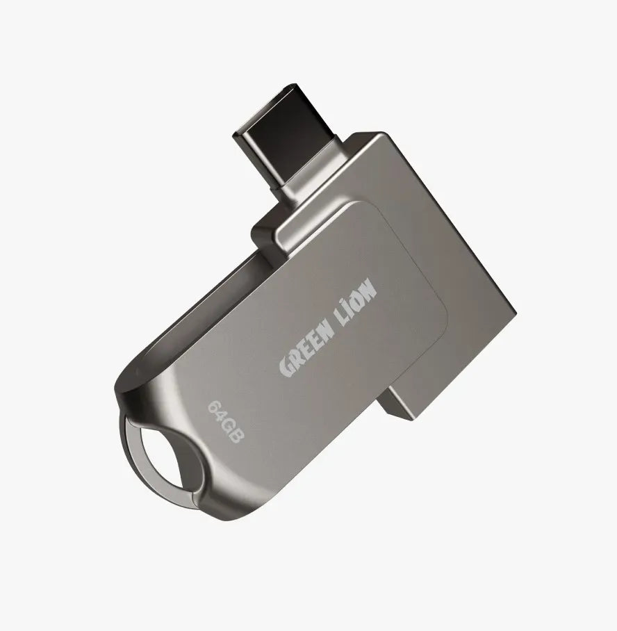 Green Lion 2 in 1 OTGUSB-C Flash Drive USB 3.0 - Silver – image 3