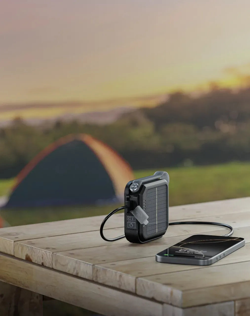 Green Lion Solar Lumix Portable LED Light with Power Bank 4000mAh Gray – image 3