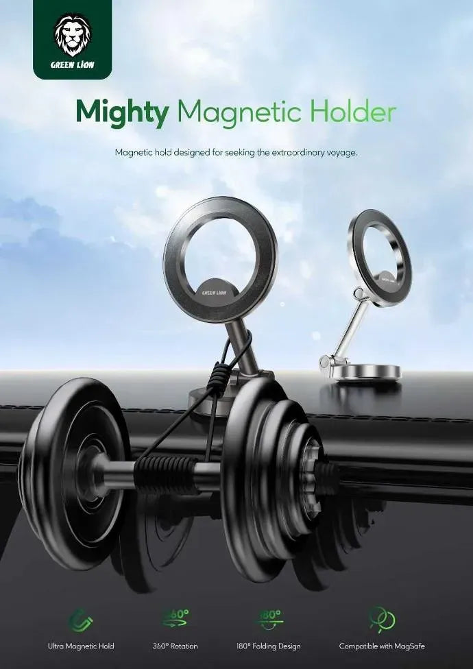 Green Lion Mag Hold 360°Car Mount - Black – image 12