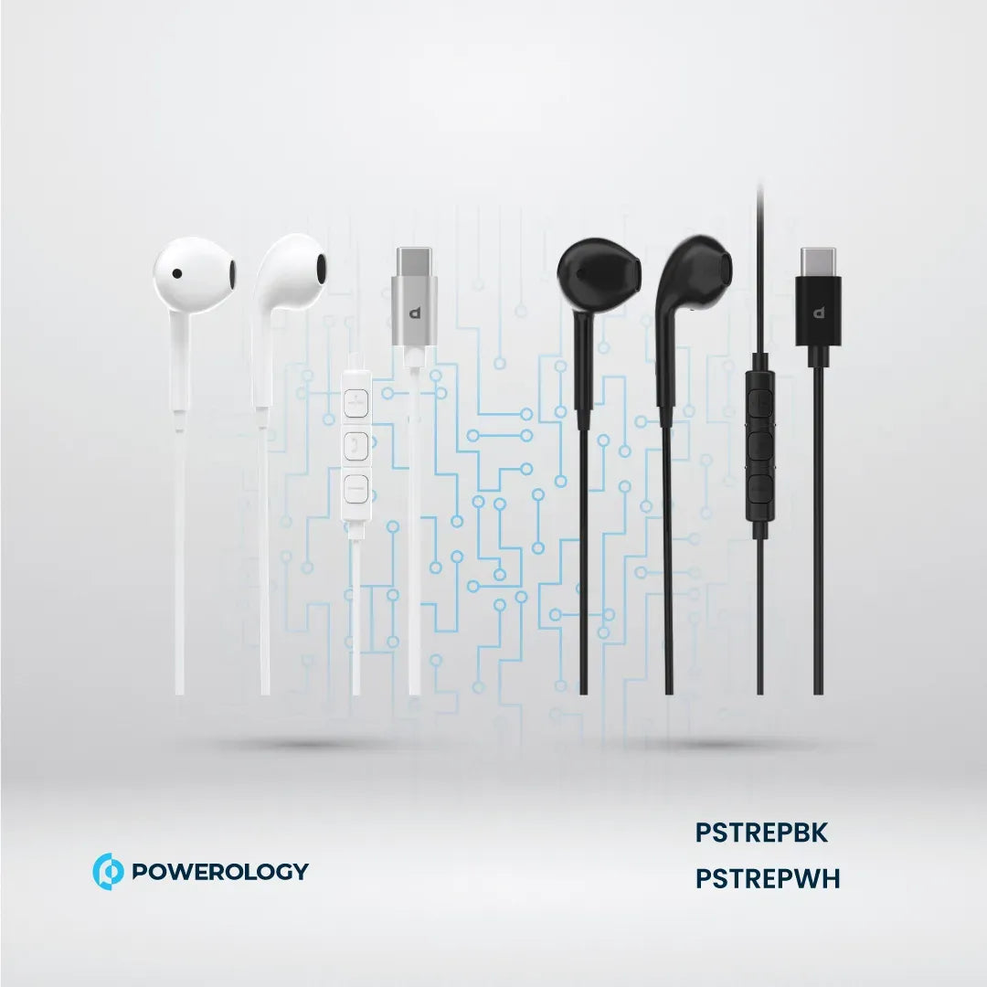 Powerology Type-CConnector Stereo Earphone(1.2 m/4 ft) - Black – image 9