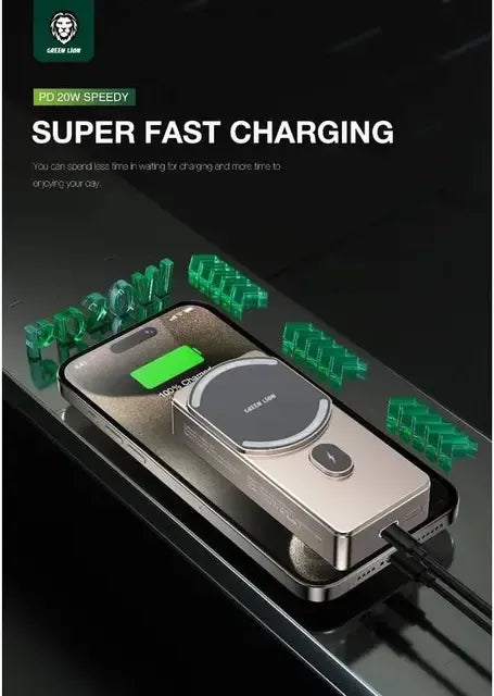 Green Lion 10000 m Ah Milton Power Bank - Titanium – image 2