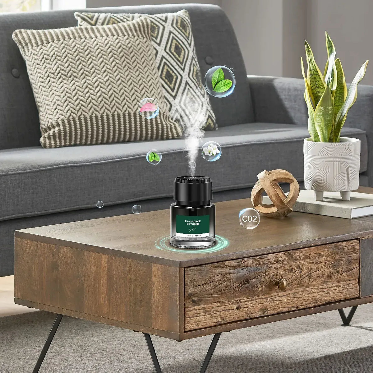 Green Lion Alps Fragrance Diffuser 130ml Black – image 4