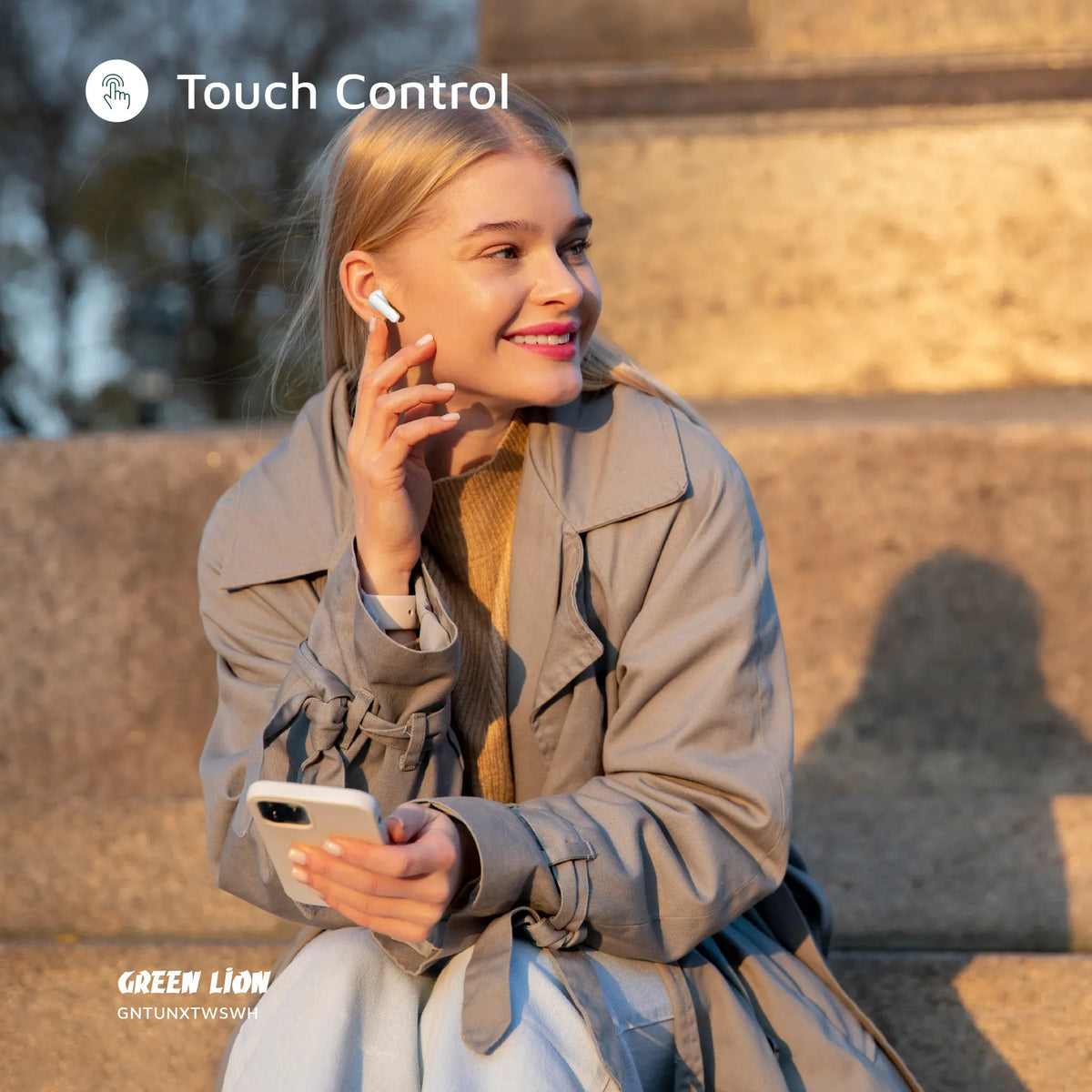 Green Lion Tune XTrue Wireless Earbuds - White – image 10