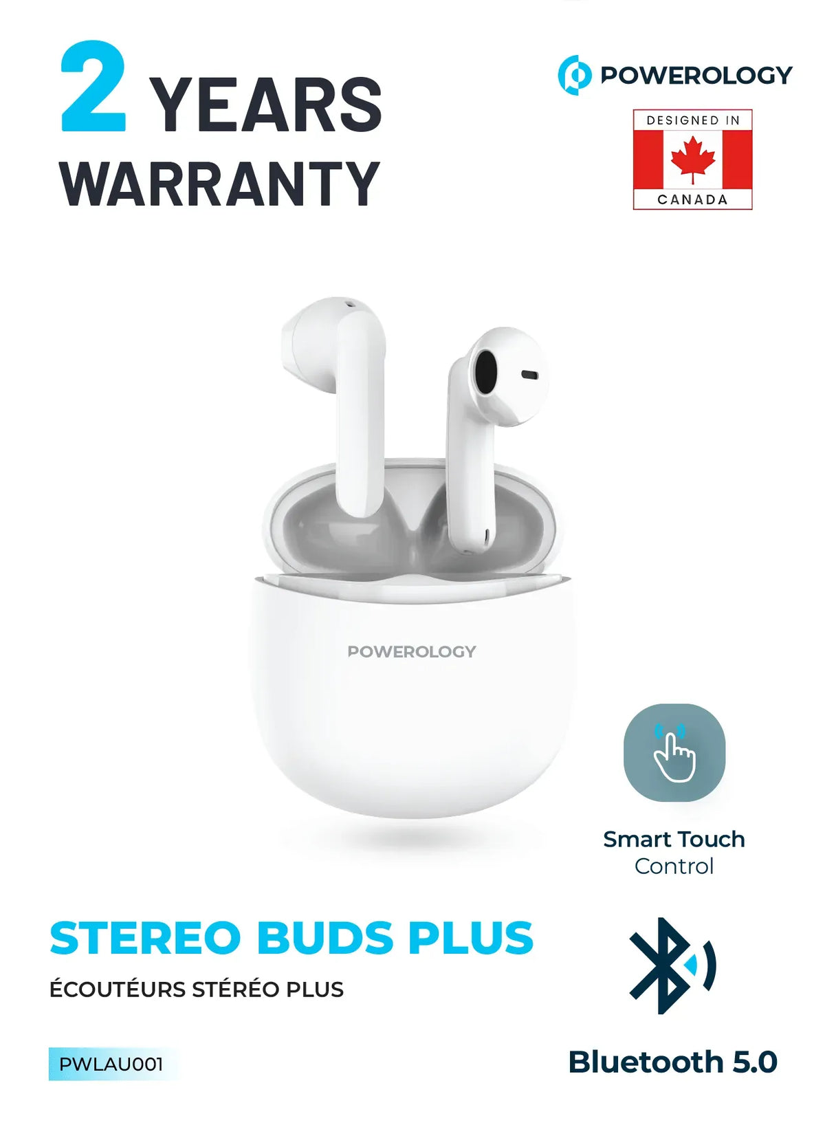 Powerology Stereo Buds Pluse - White – image 9