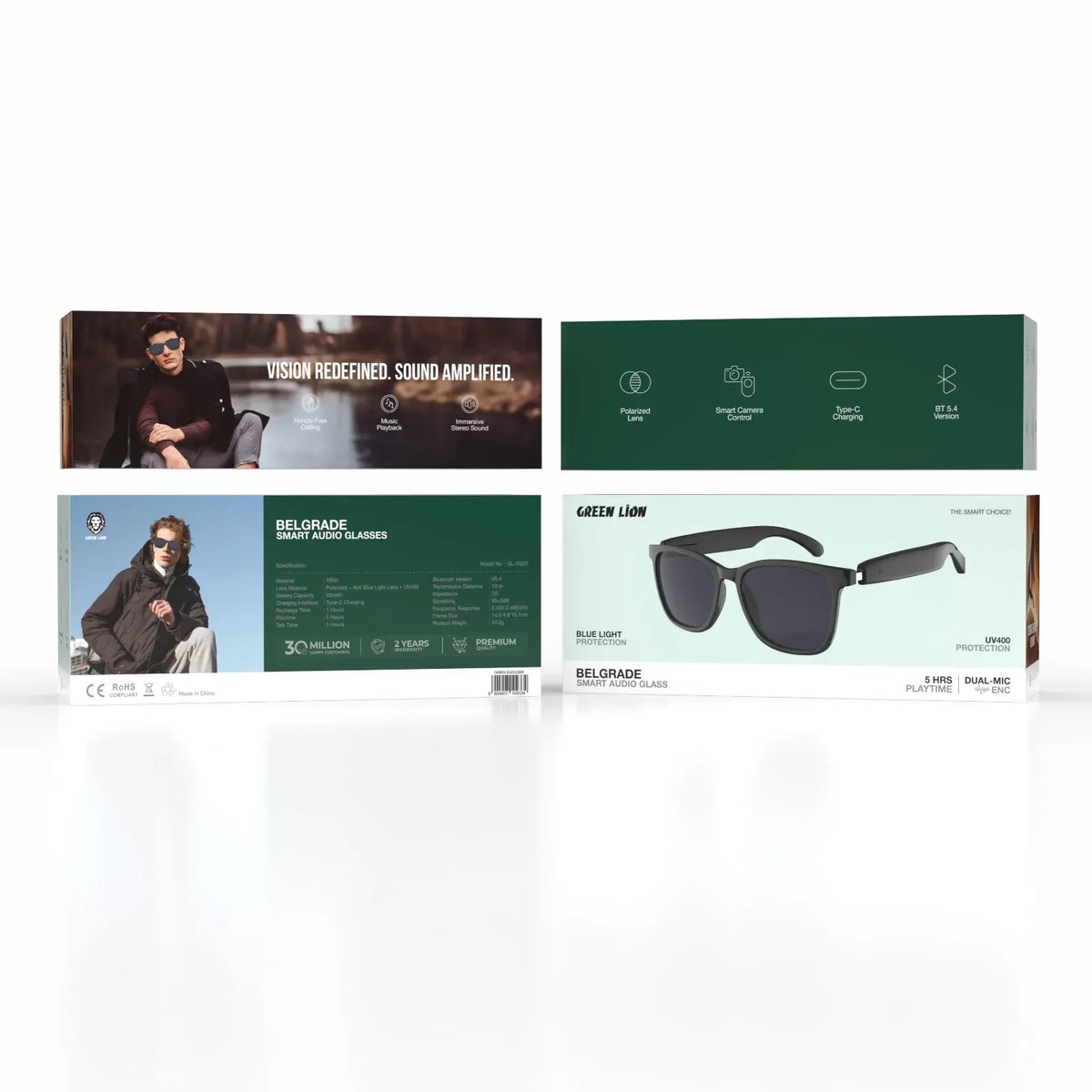 Green Lion Belgrade Smart Audio Glass - Black – image 8