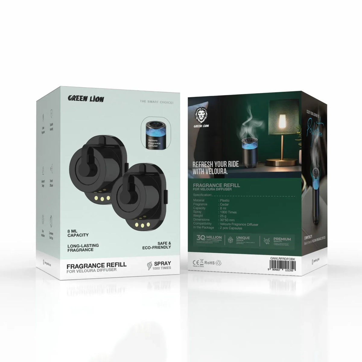 Green Lion Fragrance Refill for Veloura Diffuser Black – image 3