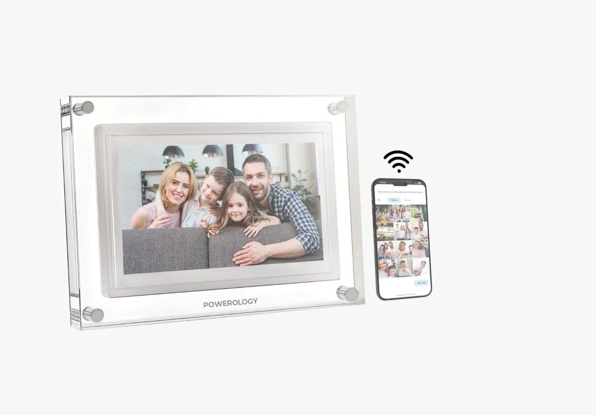 Powerology 10 Smart Frame Digital Photo Display White – image 4