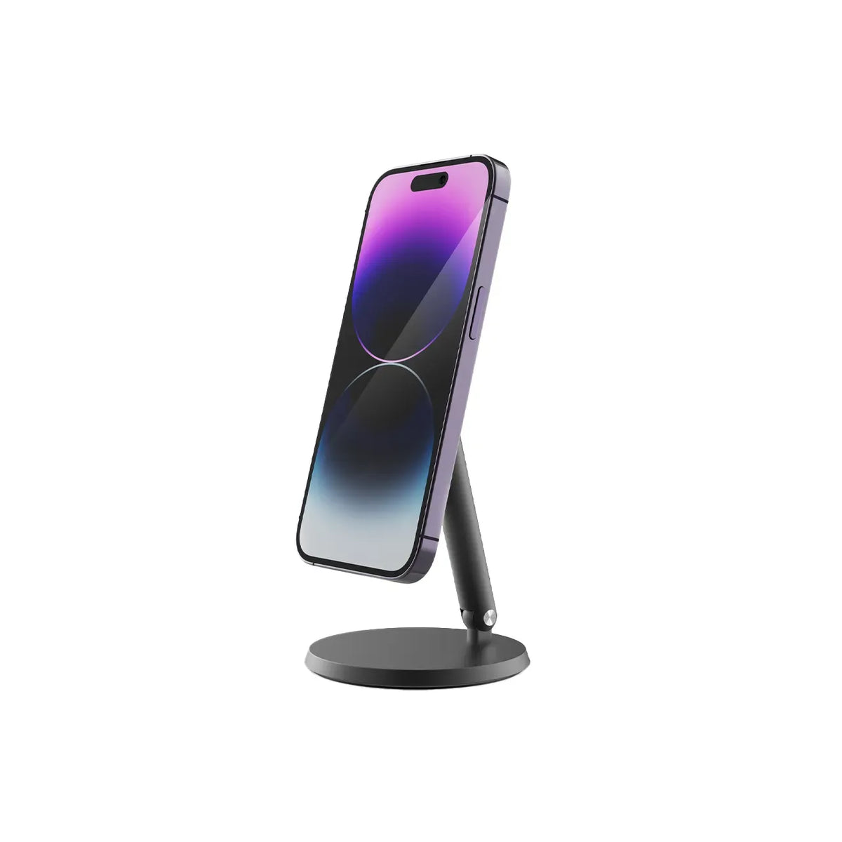Powerology Rotatable Desktop MagSafe Phone Stand with 17 N5 Magnets Dark Grey – image 6