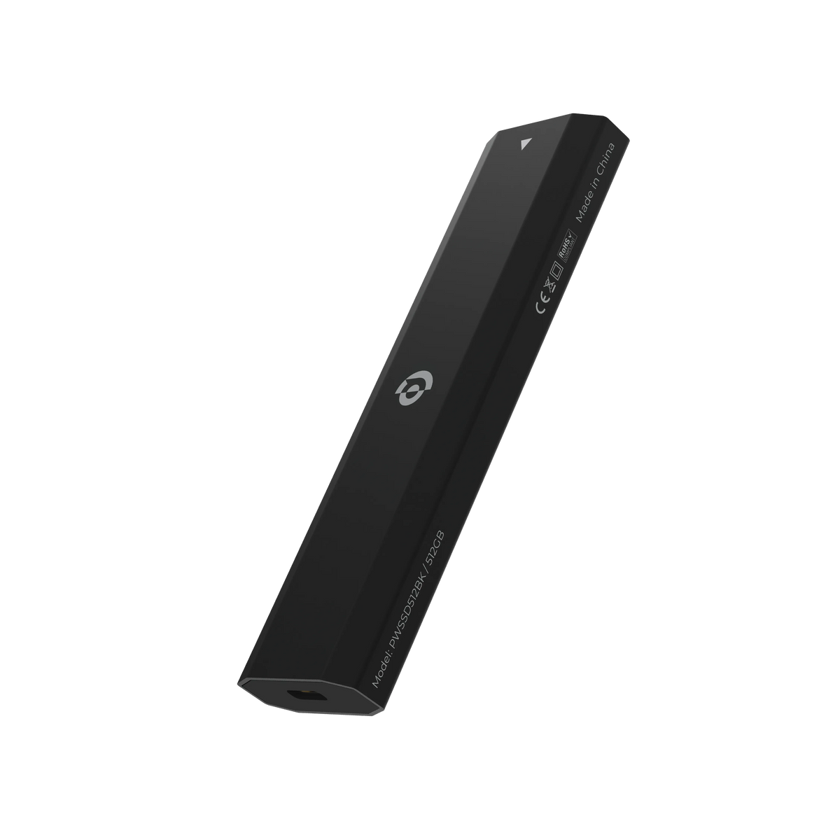 Powerology 512 GB Dual Protocol Portable SSD Drive Extremely Fast Transmission Rate - Black – image 3