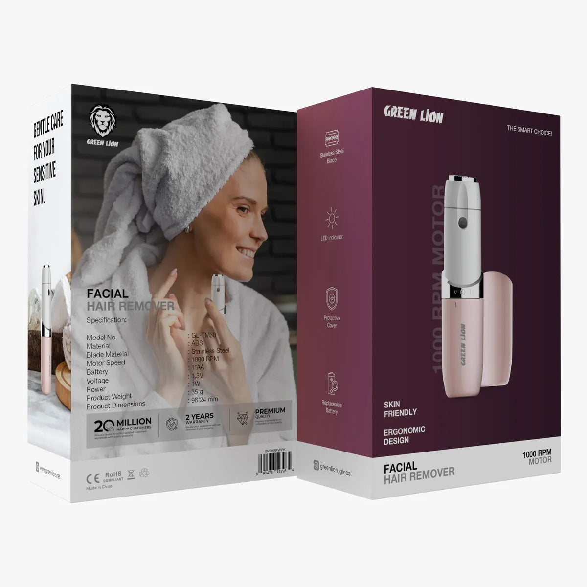 Green Lion Facial Hair Remover Pink – image 14
