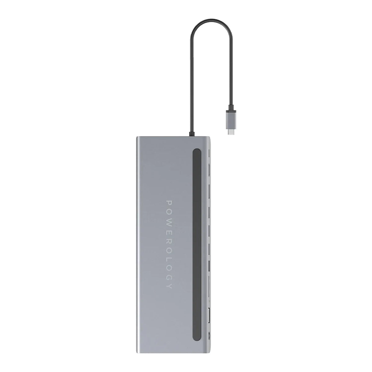 Powerology 11 in 1 Multi-Display USB-C Hub &Laptop Stand - Grey