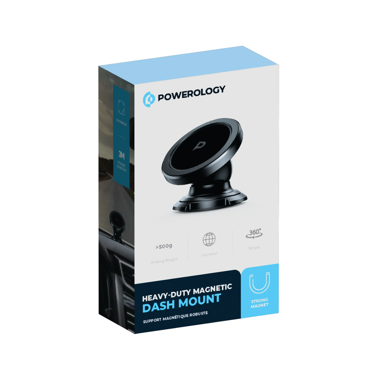 Powerology Heavy-Duty Magnetic Dash Mount - Black – image 3