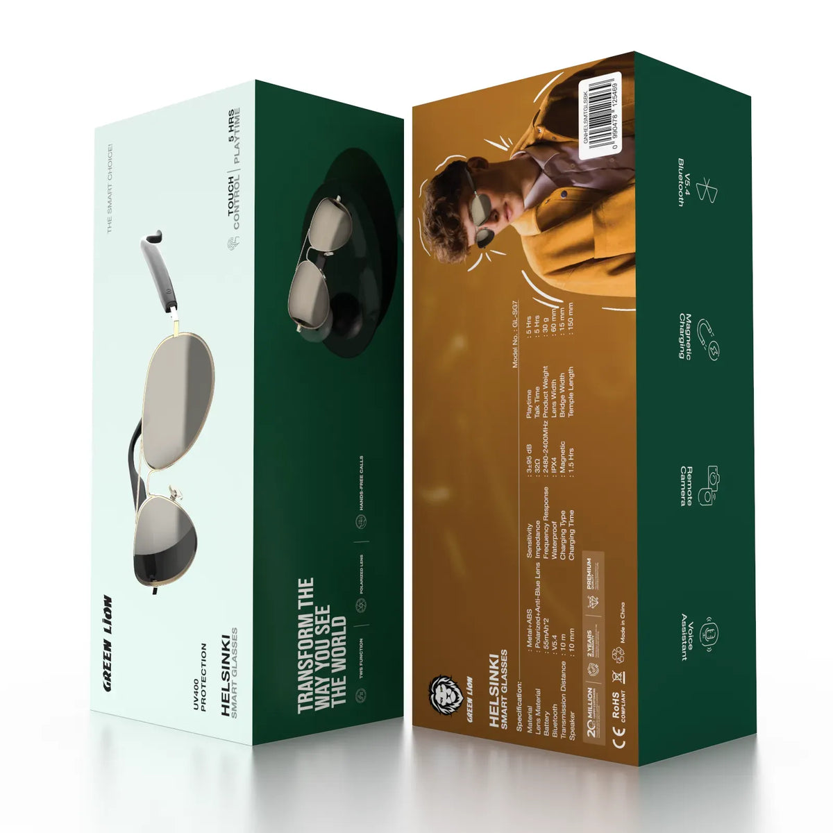 Green Lion Helsinki Smart Glasses Black – image 11