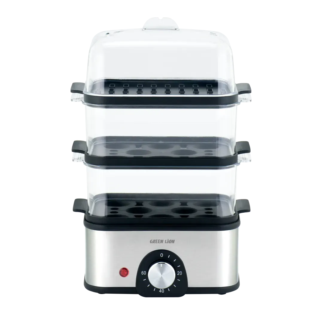 Green Lion 3-Tier Egg Cooker 500 W - Gray – image 4