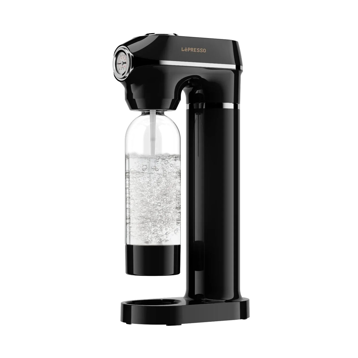 LePresso Carbonator Instant Sparkling Water with Pressure Gauge Efficient Carbonation Black – image 11