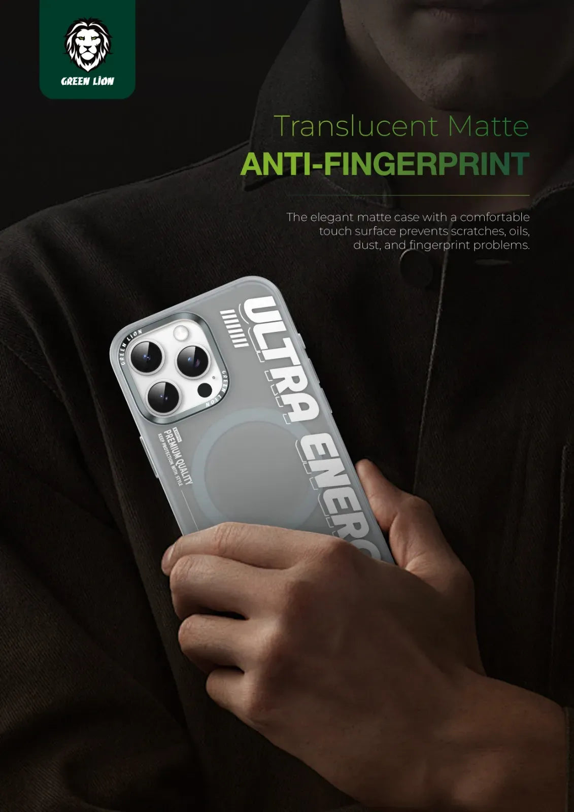 Green Lion Ultra Mag Safe Case - Natural Titanium – image 4