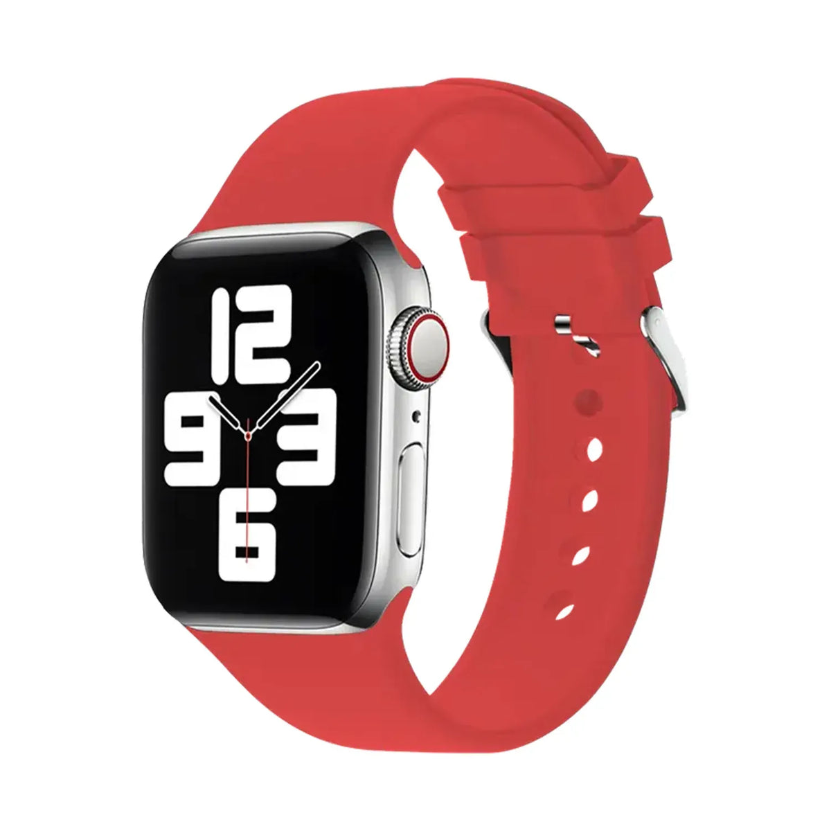 Green Lion Silicone Band with Buckle - BrightRed