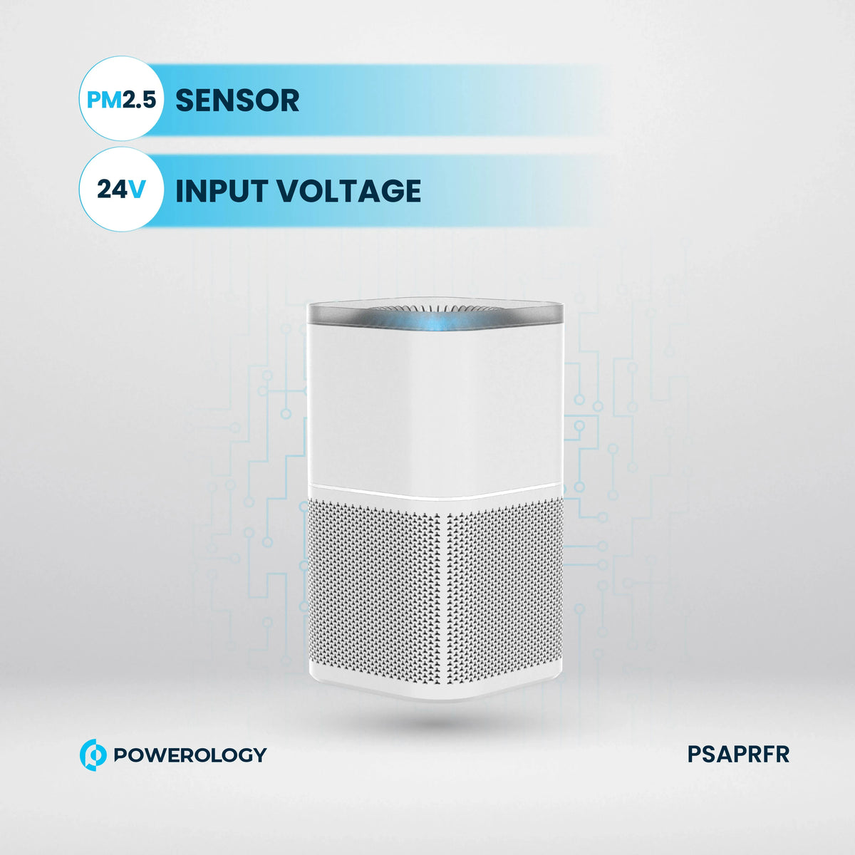 Powerology Smart Air Purifier Eliminate Odor Smoke White – image 13