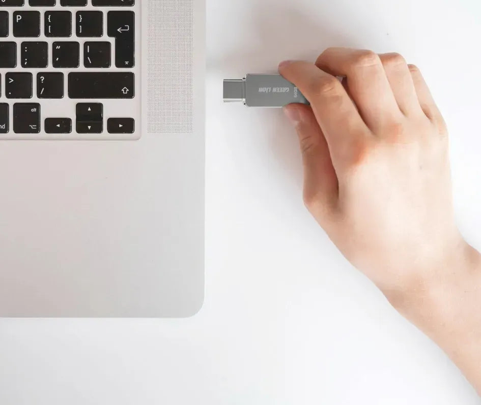 Green Lion 2 in 1 OTGUSB-C Flash Drive USB 3.0 - Silver