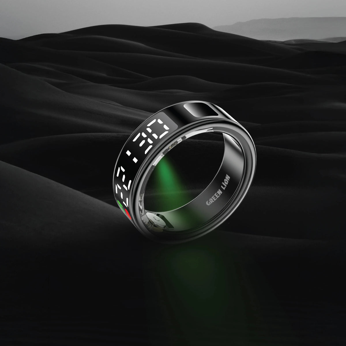 Green Lion Smart Ring Pro With Digital Display - Black