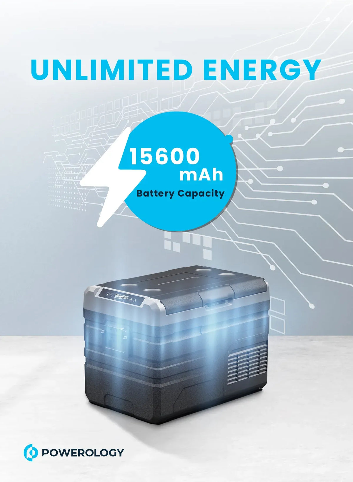 Powerology Small Dual Compartment Fridge and Freezer – image 16