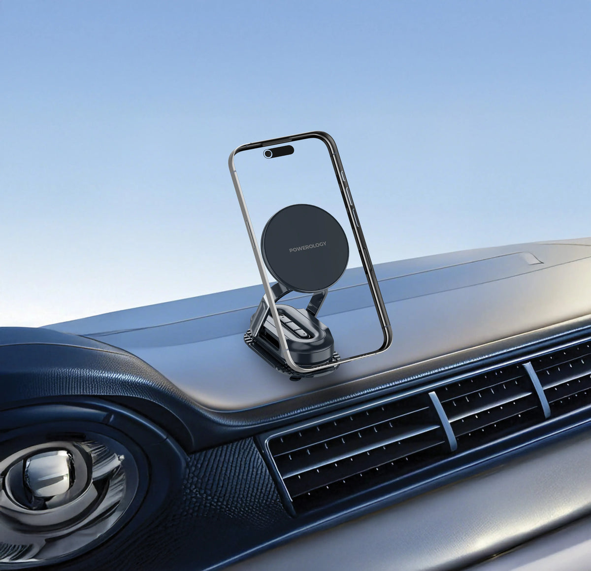 Powerology Fleximount MagSafe Car Holder Black – image 4