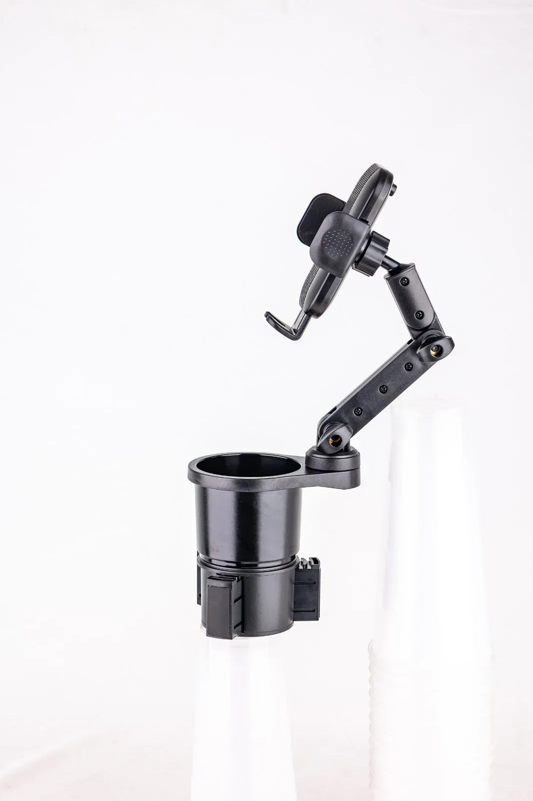 Green Lion 2 in 1 Flexgrip Car Cup Holder Phone Mount Black – image 4
