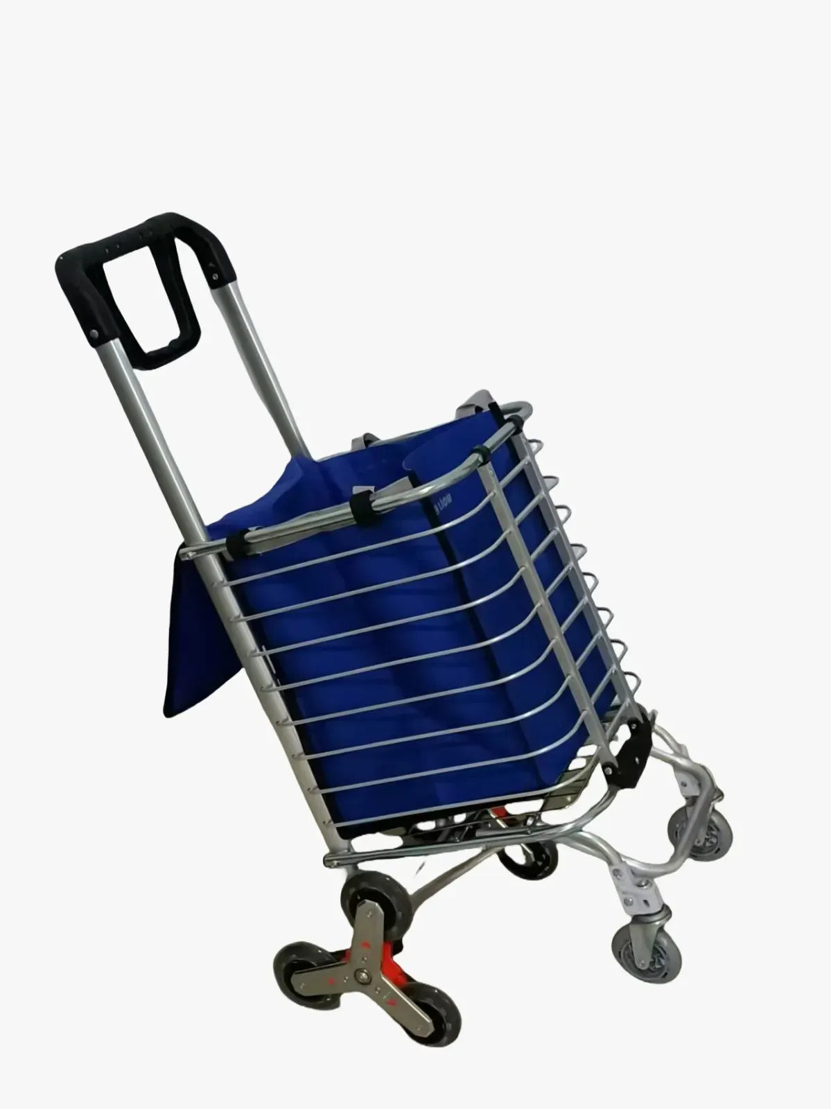 Green Lion Foldable Shopping Trolley Silver – image 3