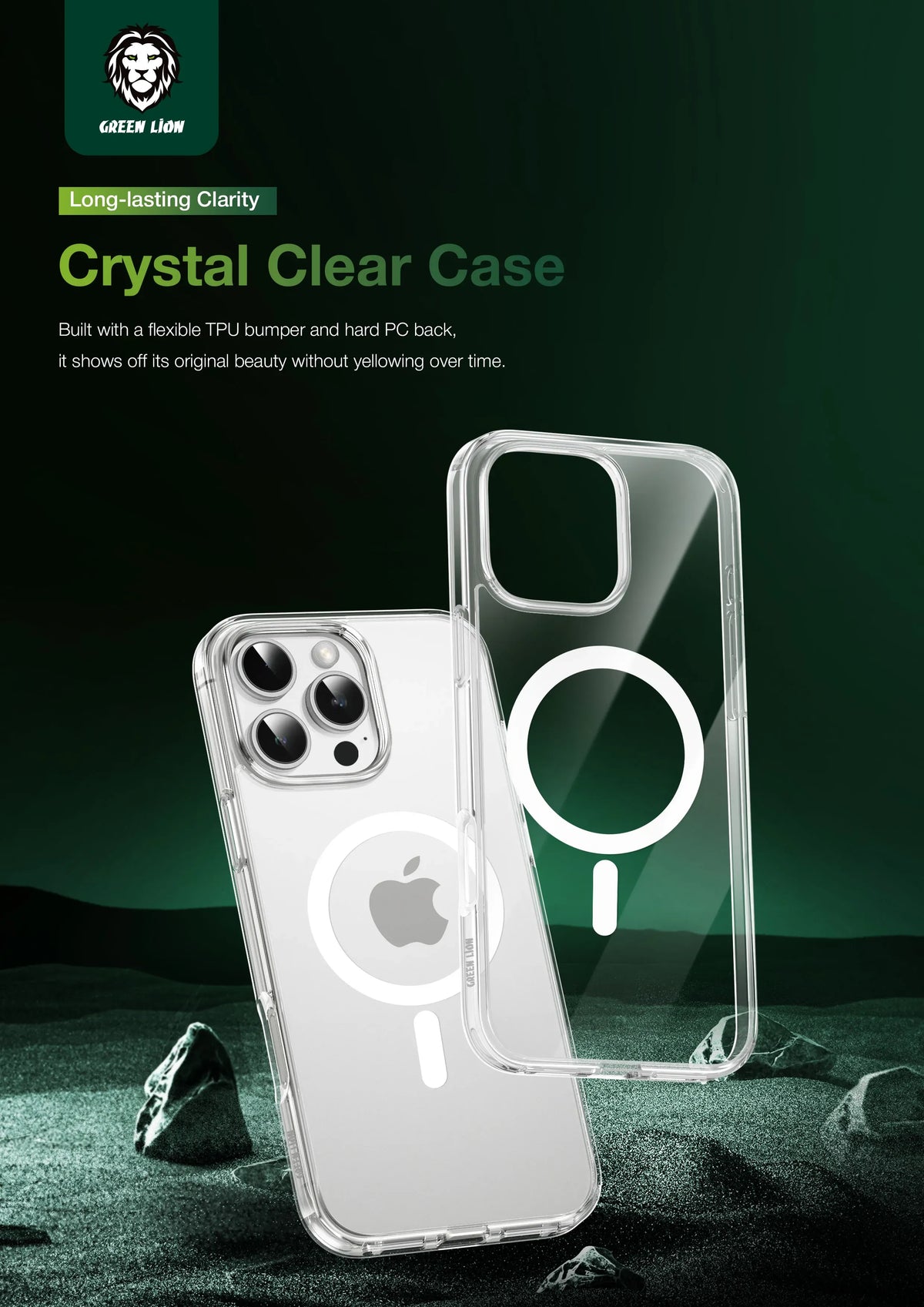 Green Lion Mag Safe Crystal Clear – image 11