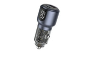 Green Lion Dual Port Car Charger PD+QC 75 W - Grey