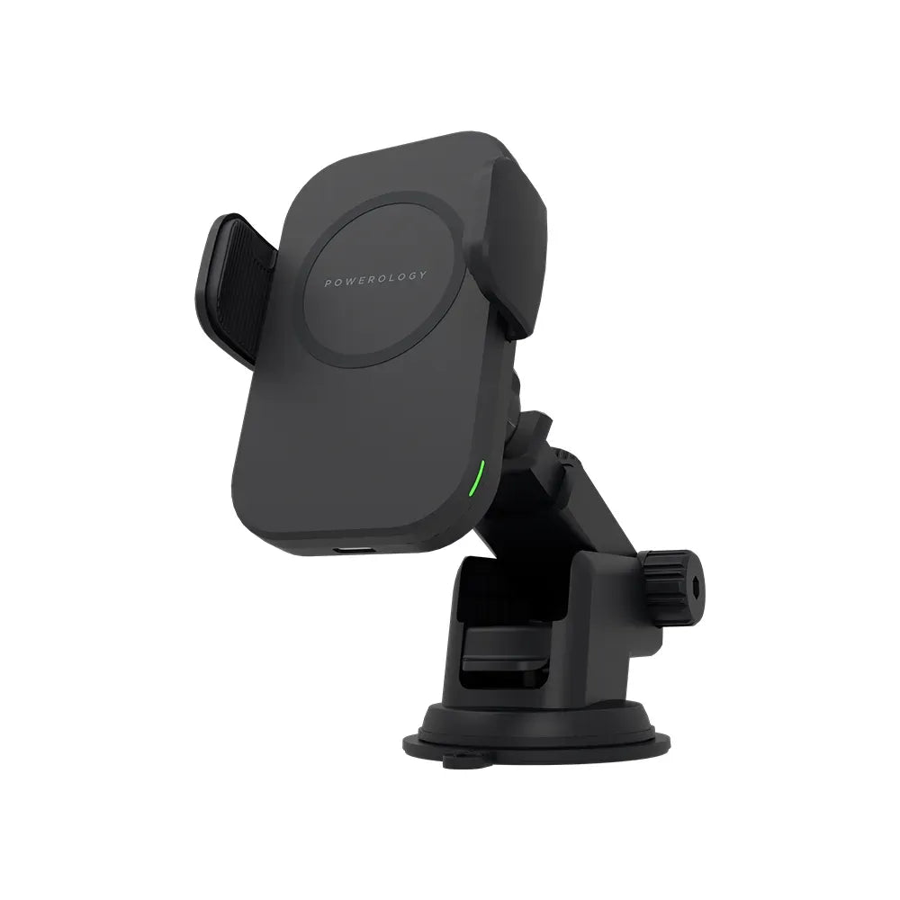 Powerology Fast Wireless MagSafe Mount Holder 15w Black – image 5