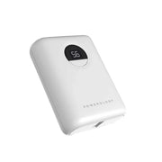 Powerology 10000 m Ah Ultra-Compact Power Bank 20 W PD&QC 3.0 USB-A and USB-C - White